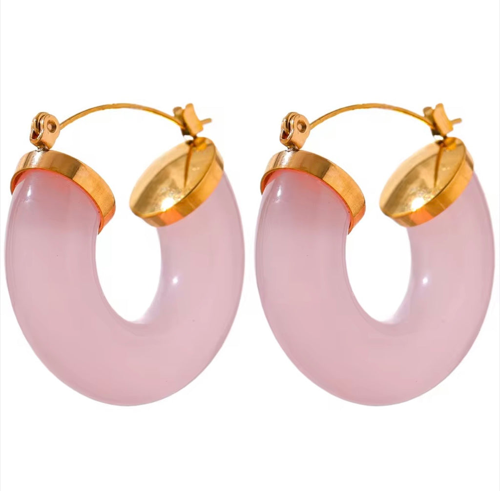 Colorful Acrylic Hoops