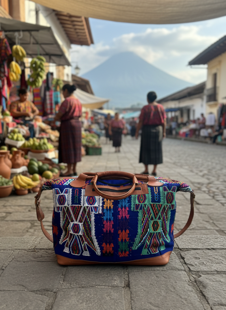 Handmade Guatemalan Woven Tote Bag – Vibrant Artisan Craftsmanship
