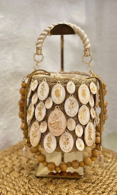 Enameled medals bag