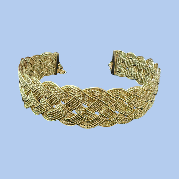 Gold Plated Braided Choker