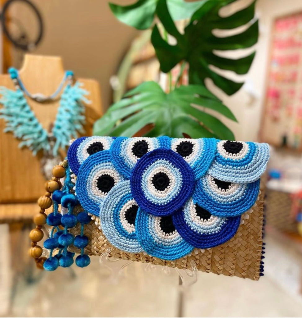 Greek Eye Clutch