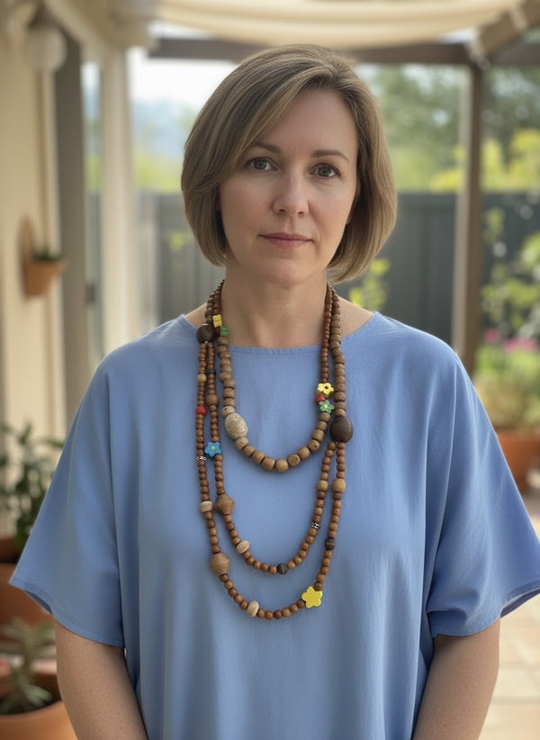 Handmade South African Beaded Necklace Set