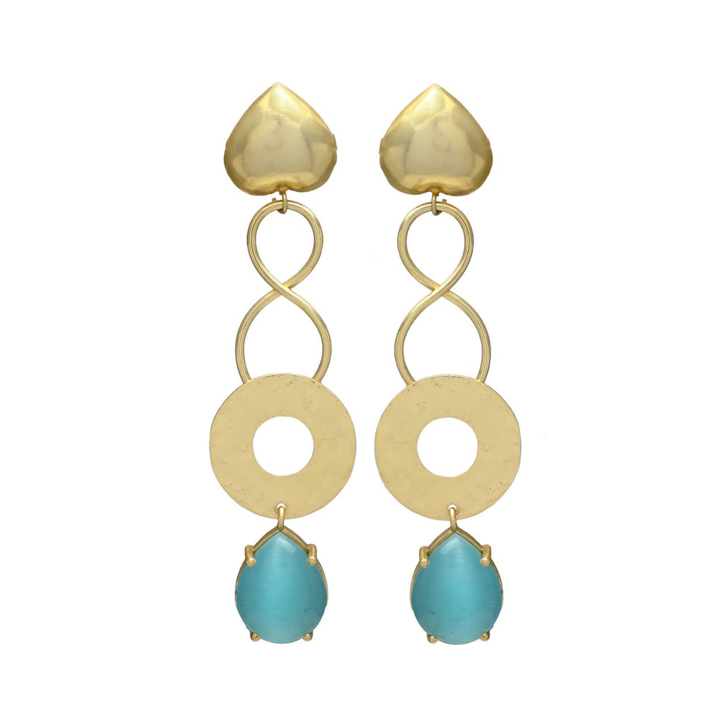 Turquoise & Gold Earrings Collection