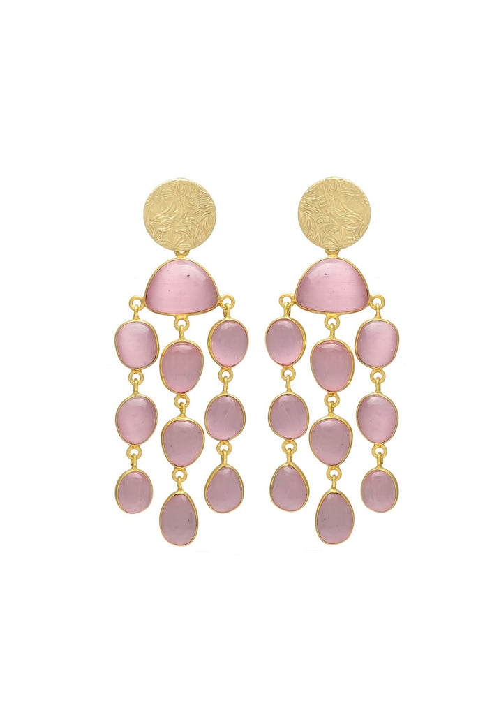 Pink Drops Earrings