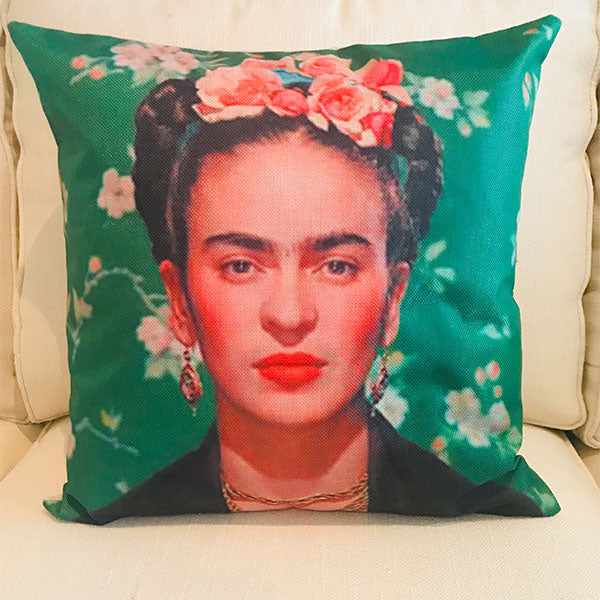 Frida Kahlo green collection cushion covers