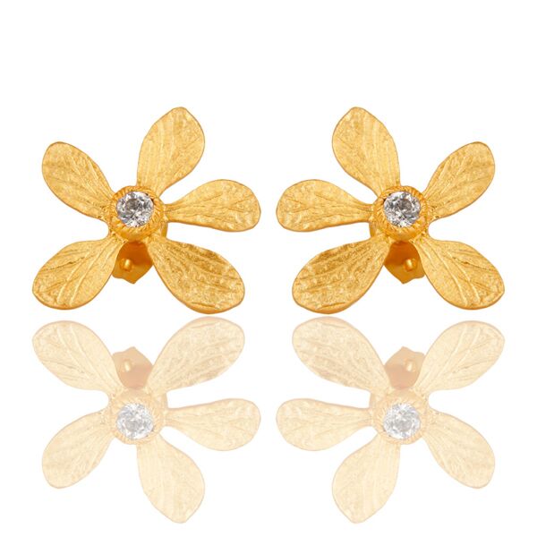 Flower design  studs earrings